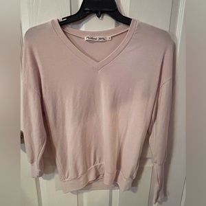 Like new Michael Stars pale pink long sleeve sweater